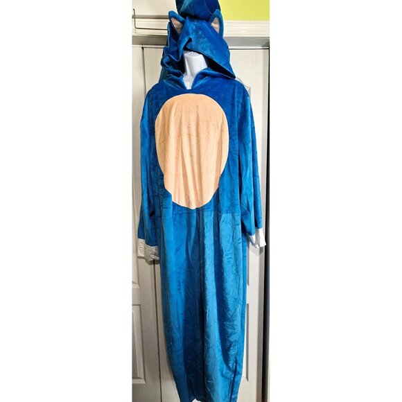 Sonic 2 Adult Plus Costume Disguise Plush One Piece The Hedgehog Movie Disguise - Picture 1 of 9